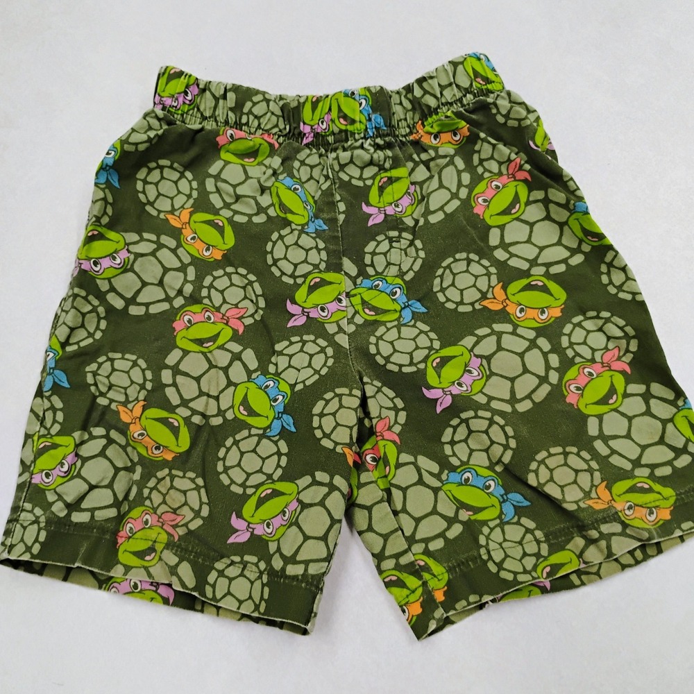 Nickelodeon Teenage Mutant Ninja Turtles Shorts 3T Toddler Boys Green